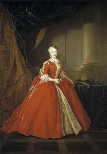 Louis de Silvestre Princesa Maria Amalia de Sajonia en traje polaco oil painting image